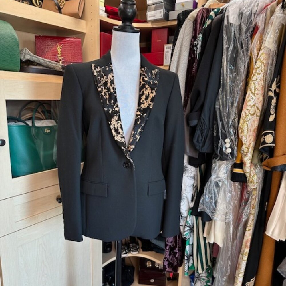 Burberry Black Size 8 Blazer